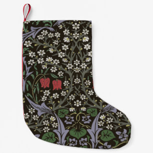Petite Chaussette De Noël Tapisserie florale William Morris Blackthorn