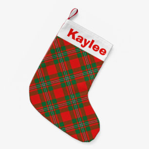 Petite Chaussette De Noël Tartan de MacGregor Gregor de clan de charme de