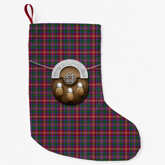 Petite Chaussette De Noël Tartan de Ritchie de clan (Devant)