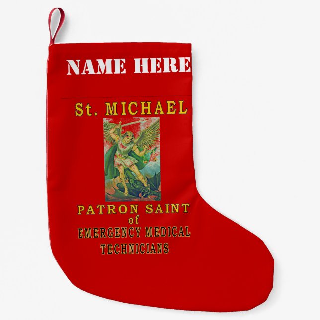 Petite Chaussette De Noël technicien médical d'urgence (Devant)