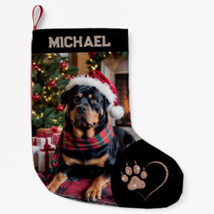 Petite Chaussette De Noël télécharger image Chien Photo personnalisée texte 
