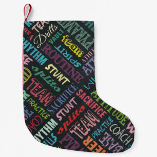 Petite Chaussette De Noël Termes de Cheer sur le Tableau Noir