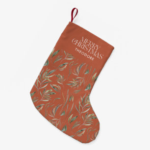 Petite Chaussette De Noël Terracotta traditionnel moderne minimaliste botani