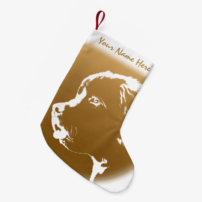 Petite Chaussette De Noël Terre-Neuve Chien Noël Stocking Chien Bas (Devant (Accrochage))