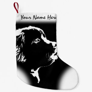 Petite Chaussette De Noël Terre-Neuve Chien Noël Stocking Chien Bas