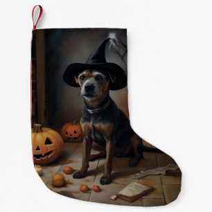 Petite Chaussette De Noël Térrier de la Baie de Chesapeake Citrouilles Hallo