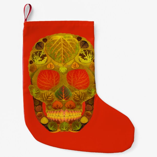 Petite Chaussette De Noël Tête de feuille d'aspect 12 (Devant)