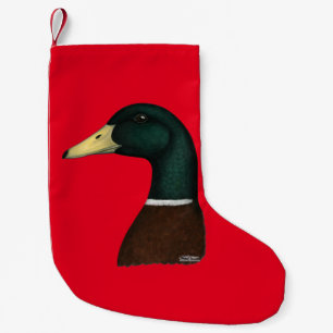 Petite Chaussette De Noël Tête Mallard Drake
