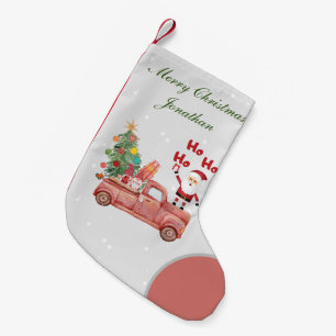 Petite Chaussette De Noël Texte personnalisé Joyeux Noël Père Noël Ho Ho ho