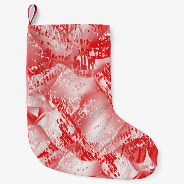 Petite Chaussette De Noël texture Abstraite répétition créative moderne moti (Devant)