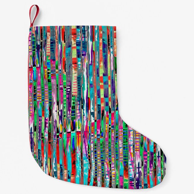 Petite Chaussette De Noël texture Abstraite répétition modèle moderne abstra (Devant)