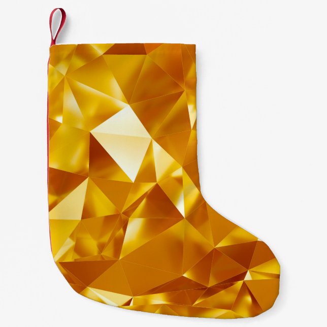 Petite Chaussette De Noël texture or Abstraite (Devant)