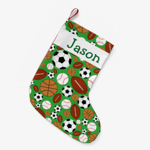 Petite Chaussette De Noël Thème dynamique de sports d'amusement personnalis