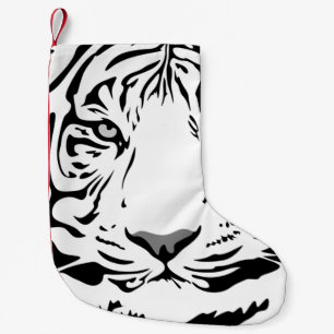Petite Chaussette De Noël Tiger motif animal design plat
