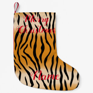 Petite Chaussette De Noël Tiger Stripes Motif Thunder_Cove
