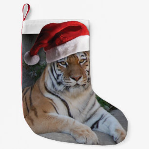 Petite Chaussette De Noël Tigre du Bengale de Noël