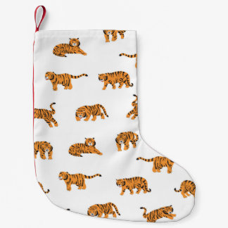 Petite Chaussette De Noël Tigre japonais : Doodle Vintage sans joint