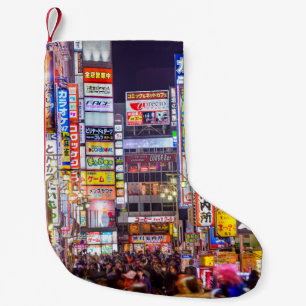Petite Chaussette De Noël TOKYO, JAPON - 14 MARS 2014 : Signes à forte densi