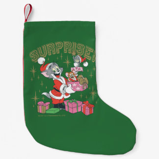 Petite Chaussette De Noël Tom, Jerry et Nibbles Holiday Surprise