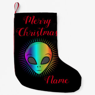 Petite Chaussette De Noël Tonnerre-Cove à la tête de Alien