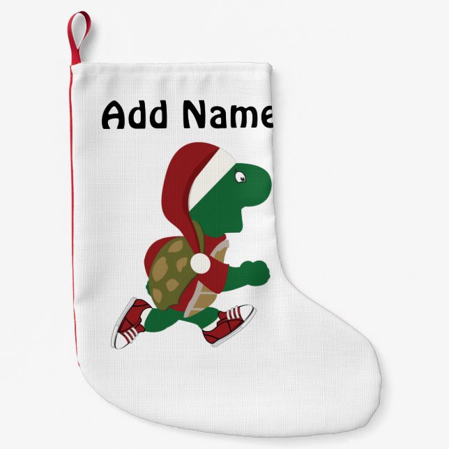 Petite Chaussette De Noël Tortue de Noël (Devant)