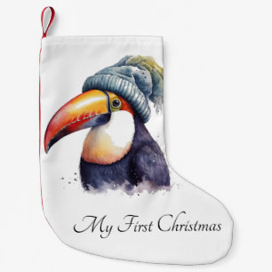 Petite Chaussette De Noël Toucan Winter Vibes, personnalisation