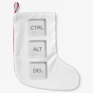 Petite Chaussette De Noël Touche de clavier d'ordinateur CTRL ALT DEL de Sli