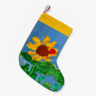 Petite Chaussette De Noël Tournesol "Art by Kids"