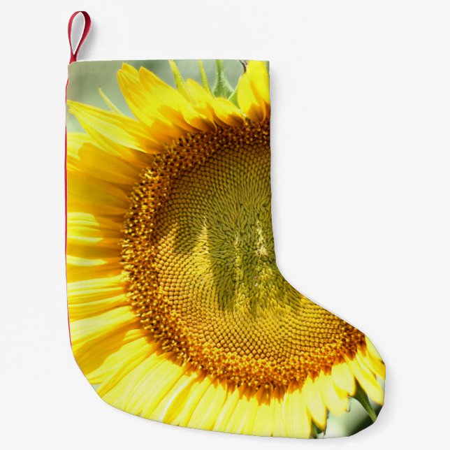 Petite Chaussette De Noël Tournesol jaune (Devant)