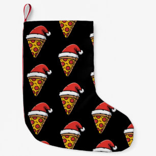 Petite Chaussette De Noël Tranche de pizza de Noël Chapeau du Père Noël Pepp