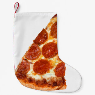 Petite Chaussette De Noël tranche de pizza pepperoni classique de SlipperyJo