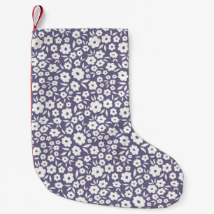 Petite Chaussette De Noël Trendy flowers seamless pattern. Small vintage flo