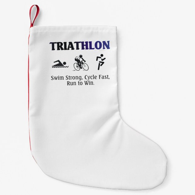 Petite Chaussette De Noël Triathlon SUPÉRIEUR (Devant)