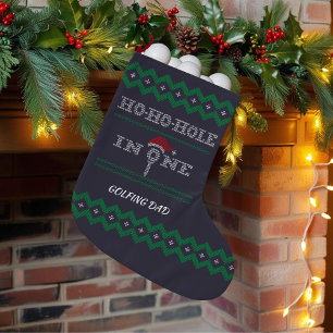 Petite Chaussette De Noël Trou de stockage de Noël de golfeur en un