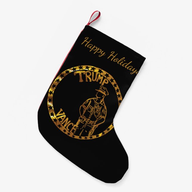 PETITE CHAUSSETTE DE NOËL TRUMP 2024 (Devant (Accrochage))