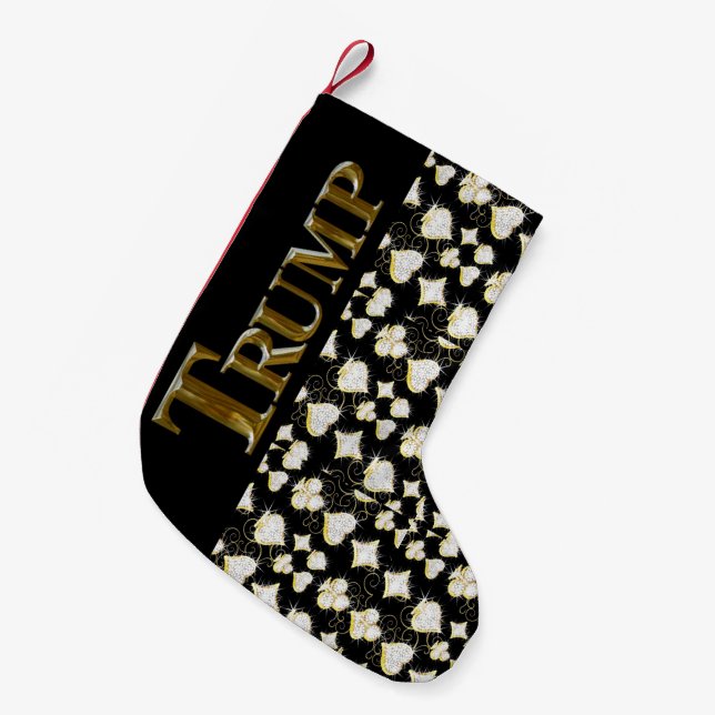 PETITE CHAUSSETTE DE NOËL TRUMP 2024 (Devant (Accrochage))