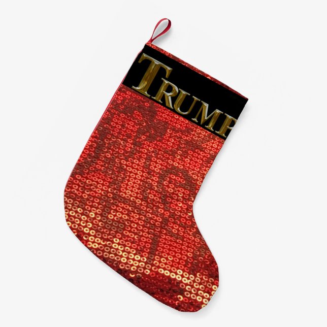 PETITE CHAUSSETTE DE NOËL TRUMP 2024 (Devant (Accrochage))