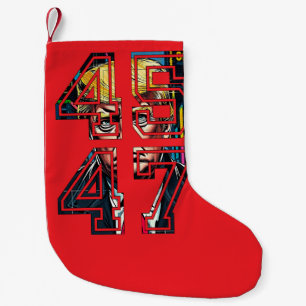 Petite Chaussette De Noël Trump 45 47 Pop art président américain