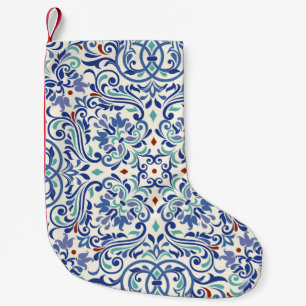 Petite Chaussette De Noël Turc Coloré : Élégance De Carrelage Infini.