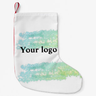 Petite Chaussette De Noël Un logo personnalisé simple et élégant ici compagn