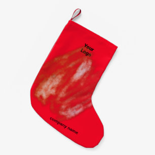 Petite Chaussette De Noël Un logo personnalisé simple et élégant ici compagn