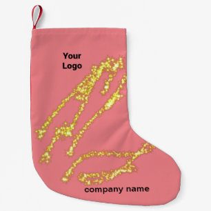 Petite Chaussette De Noël Un logo personnalisé simple et élégant ici compagn