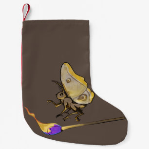 Petite Chaussette De Noël Un papillon à flamme
