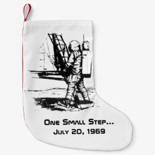 Petite Chaussette De Noël Un Petit Pas Apollo 11 Lune Atterrissage