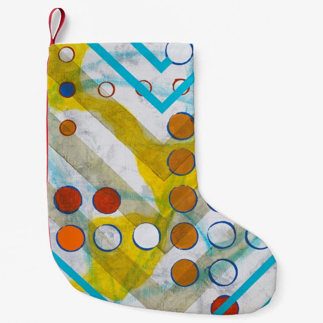 Petite Chaussette De Noël un tableau abstrait (Devant)