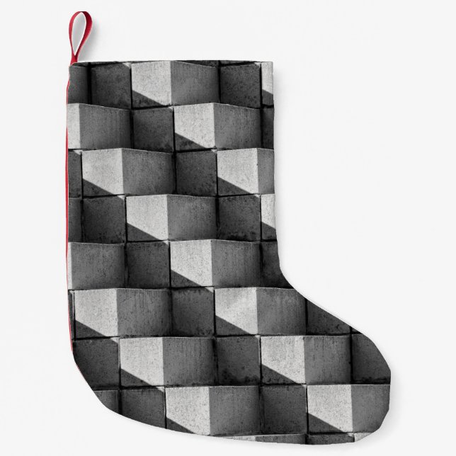 Petite Chaussette De Noël Un visage de la sculpture "Four Side Pyramid" dans (Devant)