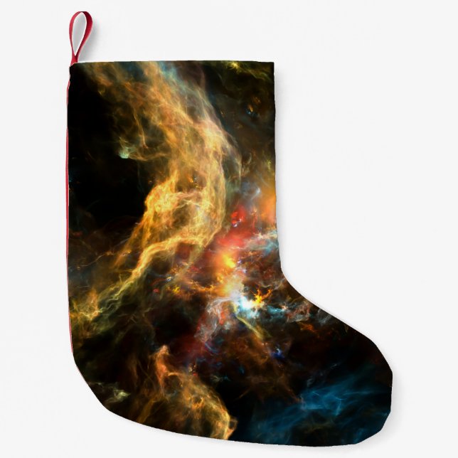 Petite Chaussette De Noël Une fois sur une série Space. Conception abstraite (Devant)