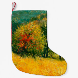 Petite Chaussette De Noël Une peinture à l'huile sur toile d'un rur d'automn
