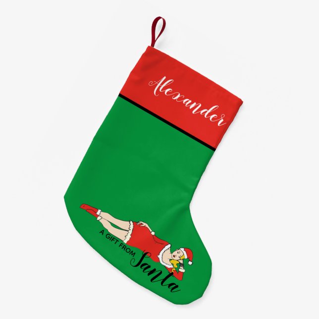 Petite Chaussette De Noël Unique drôle (Devant (Accrochage))