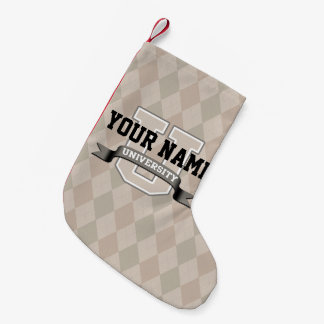 Petite Chaussette De Noël Université drôle personnalisée de cool nommé